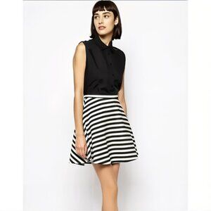 Sz8 Anthropologie Greylin Woven Chevron Striped Circle Skirt